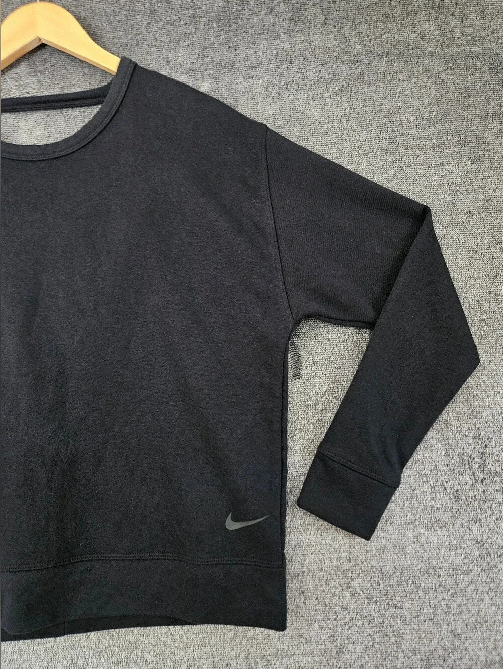 NWT Nike Dri-FIT Versa Open Back Sweatshirt Coquette Balletcore Athletic Size S